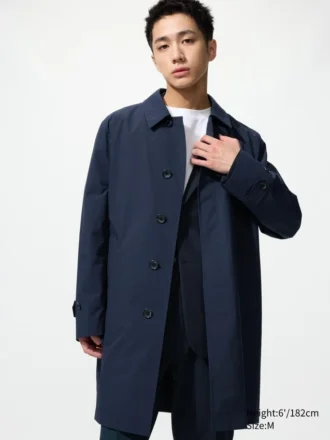 Manteau à simple boutonnage pour homme