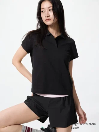 Mini-polos en piqué pour femme