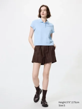 Mini-polos en piqué pour femme