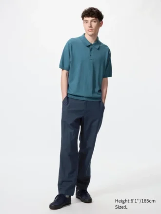 Pantalon ample en mélange de lin pour homme