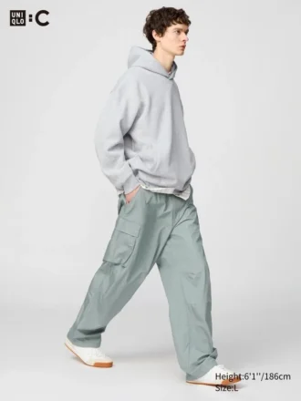 Pantalon cargo large pour homme
