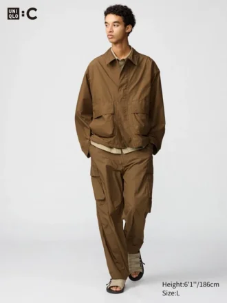 Pantalon cargo large pour homme