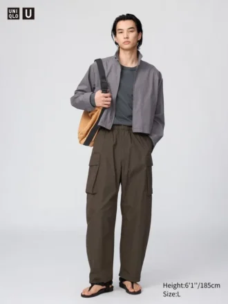 Pantalon cargo large unisexe