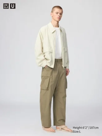 Pantalon cargo large unisexe