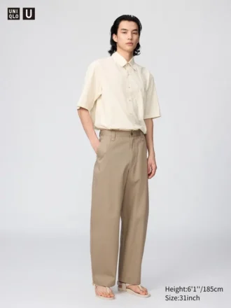 Pantalon chino large pour homme