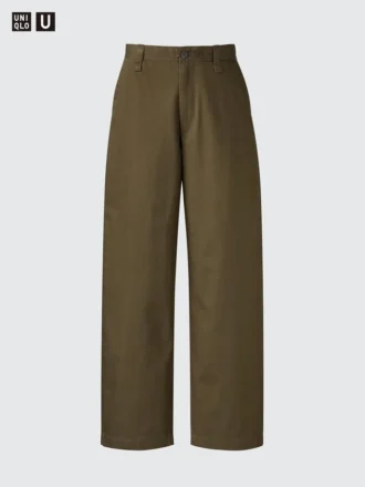 Pantalon chino large pour homme