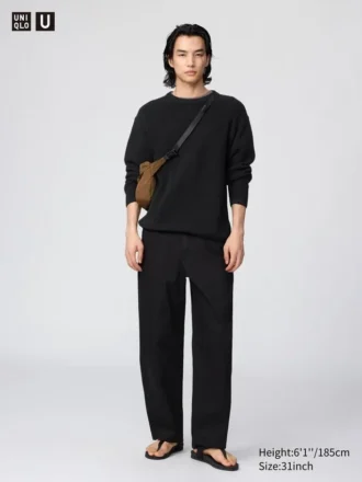 Pantalon chino large pour homme