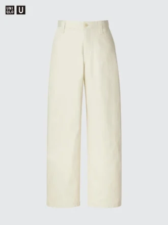 Pantalon chino large pour homme