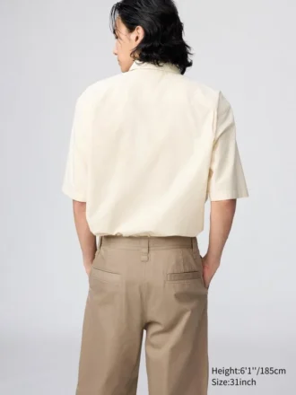 Pantalon chino large pour homme