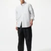 Pantalon court décontracté en lin mélangé pour homme