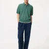 Pantalon court décontracté en lin mélangé pour homme