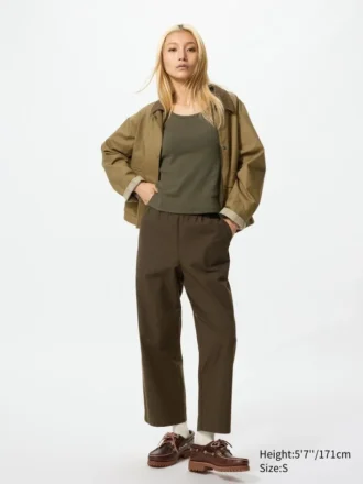 Pantalon de femme ample en coton, longueur cheville Pantalon de femme ample en coton, longueur cheville
