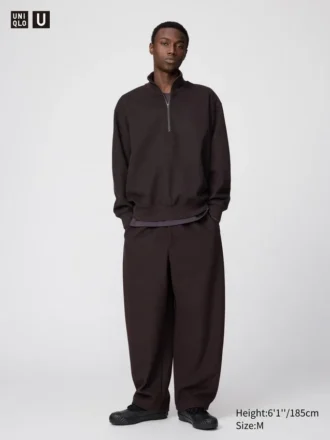 Pantalon de survêtement large brossé unisexe