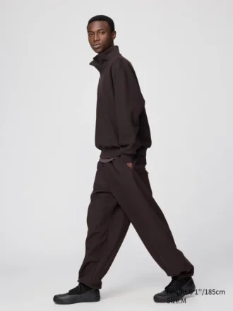 Pantalon de survêtement large brossé unisexe