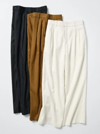 Pantalon droit en mélange de lin pour femme Pantalon droit en mélange de lin pour femme