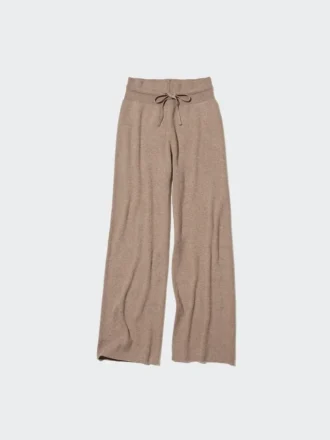 Pantalon en tricot côtelé lavable pour femme