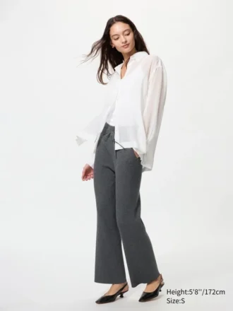 Pantalon en tricot côtelé lavable pour femme Pantalon en tricot côtelé lavable pour femme