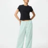 Pantalon facile à porter en mélange de lin pour femme Pantalon facile à porter en mélange de lin pour femme