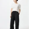 Pantalon facile à porter en mélange de lin pour femme Pantalon facile à porter en mélange de lin pour femme