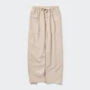 Pantalon facile à porter en mélange de lin pour femme Pantalon facile à porter en mélange de lin pour femme