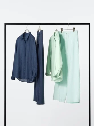Pantalon facile à porter en mélange de lin pour femme Pantalon facile à porter en mélange de lin pour femme