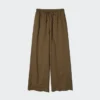 Pantalon facile à porter en mélange de lin pour femme Pantalon facile à porter en mélange de lin pour femme