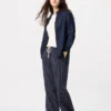 Pantalon facile à porter en mélange de lin pour femme | Rayé Pantalon facile à porter en mélange de lin pour femme | Rayé