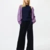 Pantalon facile à porter en velours doux pour femme