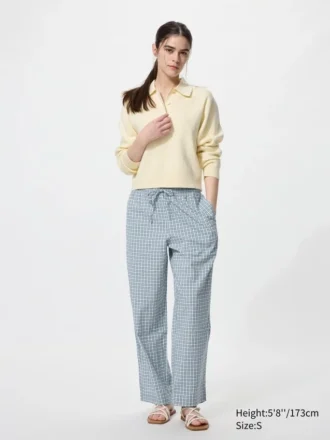 Pantalon facile pour femme | À carreaux