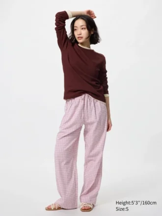 Pantalon facile pour femme | À carreaux