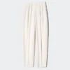Pantalon femme à jambes larges en mélange de lin Pantalon femme à jambes larges en mélange de lin