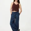 Pantalon fluide pour femme | Fleur