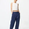 Pantalon fuselé en lin et coton pour femme Pantalon fuselé en lin et coton pour femme
