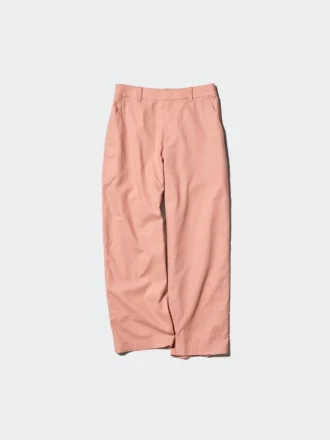 Pantalon fuselé en lin et coton pour femme