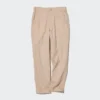 Pantalon fuselé en lin et coton pour femme Pantalon fuselé en lin et coton pour femme
