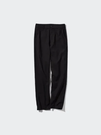 Pantalon fuselé en lin et coton pour femme | Grande taille
