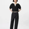 Pantalon fuselé en lin et coton pour femme | Grande taille Pantalon fuselé en lin et coton pour femme | Grande taille