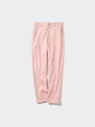 Pantalon fuselé en lin et coton pour femme | Grande taille