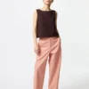 Pantalon fuselé en lin et coton pour femme | Grande taille Pantalon fuselé en lin et coton pour femme | Grande taille