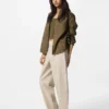 Pantalon fuselé en lin et coton pour femme | Grande taille Pantalon fuselé en lin et coton pour femme | Grande taille