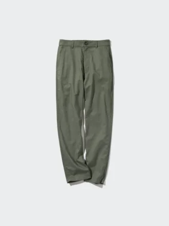 Pantalon fuselé en lin et coton pour femme | Grande taille