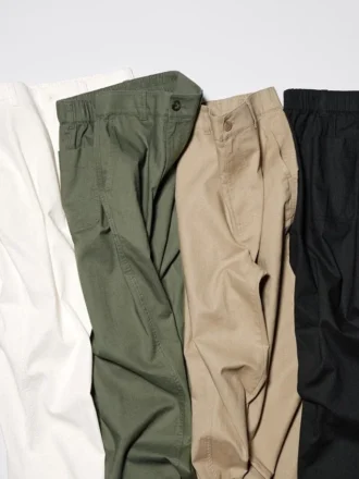 Pantalon fuselé en lin et coton pour femme | Grande taille