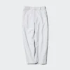 Pantalon fuselé en lin et coton pour femme | Rayé Pantalon fuselé en lin et coton pour femme | Rayé