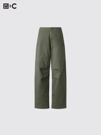 Pantalon large en coton pour femme