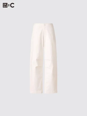 Pantalon large en coton pour femme