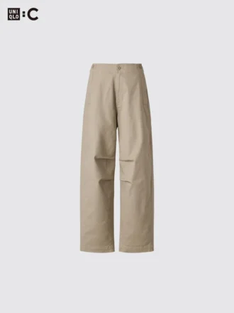 Pantalon large en coton pour femme