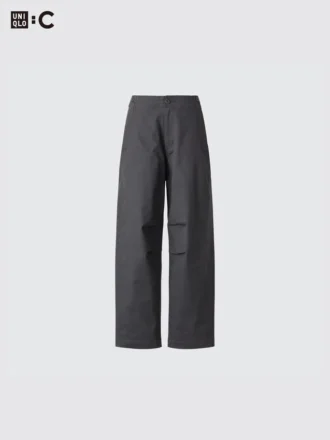 Pantalon large en coton pour femme