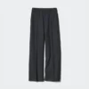 Pantalon large en jersey brossé pour femme