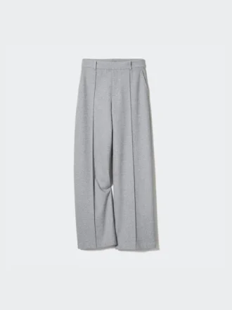 Pantalon large en jersey brossé pour femme | Grande taille