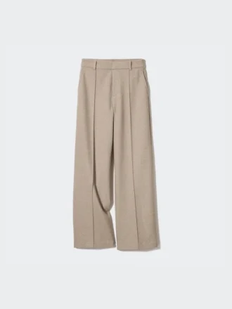 Pantalon large en jersey brossé pour femme | Grande taille